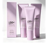 The Milky Sunscreen, Broad Spectrum SPF 50+ P Daily Light-Weight Sun Protection with No White Cast, Non-Greasy UV Blocker for Beach, Pool, Outdoor Activities (3Pack)