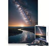 The Milky Way Galaxy Core 1000 Teenager Pieces Jigsaw Puzzle Mind Exercise Toy Bonding Time Precision Cut Art Collection Piece (38x52cm)