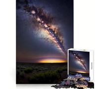 The Milky Way Galaxy Core Hard Jigsaw Puzzle for Adults 1000 Pieces Strengthen Recall Stress Release Premium Edge Fine Art Piece (50x75cm)