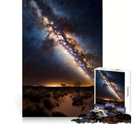 The Milky Way Galaxy Core Jigsaw Puzzles 1000 Pieces for Adults Memory Boost Warm Time Image Assembly Fine Art Piece (38x52cm)