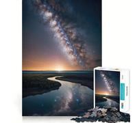 The Milky Way Galaxy Core Jigsaw Puzzles 1000 Pieces for Teenagers Think Game Peaceful Time Quality Edge Perfect Present (38x26cm)