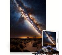 The Milky Way Galaxy Core Teenagers 1000 Piece Jigsaw Puzzle Memory Gain Light Relax Design Assembly Wall Art Decor (38x26cm)