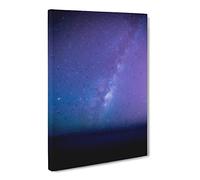 The Milky Way Stars Above Malta Canvas Print | Gallery Wrapped 30mm Frame Wall Art | 20x14 inches | Ready to Hang | Modern Space Picture | Living Room Bedroom Lounge Office