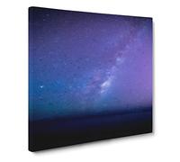 The Milky Way Stars Above Malta Canvas Print | Gallery Wrapped 30mm Frame Wall Art | 20x20 inches | Ready to Hang | Modern Space Picture | Living Room Bedroom Lounge Office