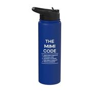 The Mimi Code Bedtime is Whenever The Answer is Always Moms Stainless Steel Insulated Water Bottle