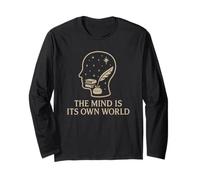 The Mind is Its Own World - Literary Cosmic Brain Long Sleeve T-Shirt