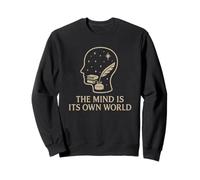 The Mind Is Its Own World - Literary Cosmic Brain Sweatshirt