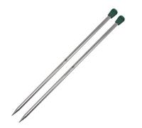 The Mindful Collection: Knitting Pins: Single-Ended: 40cm x 10.00mm Groves & Thames Silver One Size