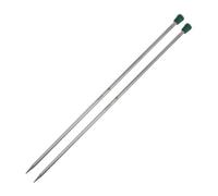 The Mindful Collection: Knitting Pins: Single-Ended: 40cm x 6.50mm Groves & Thames Silver One Size