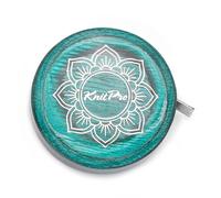 The Mindful Collection: Tape Measure: Retractable: Teal Groves & Thames Green One Size