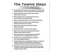 The Mindful Path Poster - Essential Practices for Emotional Well-being, Serene and Inspiring Canvas Art for Home, Office or Studio(Unframed,08x12inch(20x30cm))