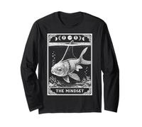 The Mindset Goldfish Shark Tarot Card Witchy Moon Long Sleeve T-Shirt