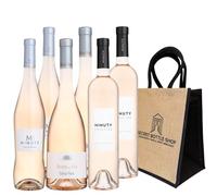 The Minuty Luxury Provence Rose Gift |Case of 6-2 x 75cl M de Minuty, 2 x 75cl Prestige & 2 x 75cl Rose et Or | With Secret Bottle Shop Luxury Gift Bag