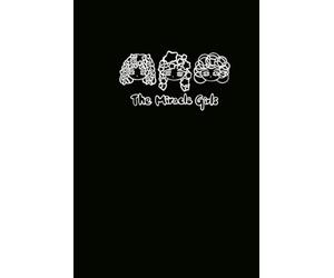 The Miracle Girls-Three Big Head (Black Cover),Cute Character Blank Notebook B5(6"x9"),105Pages,Paperback,Hardcover,For Women Men Child,Gift,School & ... Creating,Drawing,Doodling.