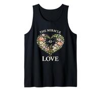 The Miracle is Love Beautiful Flower Heart Garland Tank Top