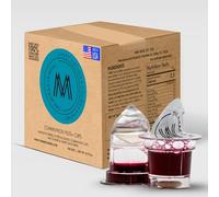 The Miracle Meal Communion Plus+ Cups & Wafer Set - Box of 100 | Prepackaged Holy Communion Bread & 100% Concord Grape Juice | Ready to Serve for Churches & Fellowship Gatherings