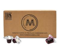 The Miracle Meal Pre-Filled Communion Cups & Wafer Set - Box of 1000 | Prepackaged Holy Communion Bread & 100% Concord Grape Juice | Ready to Serve for Churches & Fellowship Gatherings