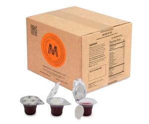 The Miracle Meal Pre-Filled Communion Cups & Wafer Set - Box of 250 | Prepackaged Holy Communion Bread & 100% Concord Grape Juice | Ready to Serve for Churches & Fellowship Gatherings