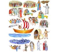 The Miracles of Jesus Felt Figures for Flannel Board Bible Stories-precut