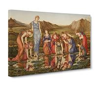 The Mirror Of Venus By Edward Burne-Jones Canvas Print | Gallery Wrapped 30mm Frame Wall Art | 30x20 inches | Ready to Hang | Contemporary Picture | Living Room Bedroom Lounge Office