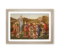 The Mirror of Venus by Edward Burne-Jones Framed Print | A2 Oak Framed Wall Art | Ready to Hang | Modern Nature Picture | Living Room Bedroom Lounge Office