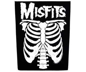 The Misfits Ribcage Back Patch Punk Rock Band XL DTG Printed Sew On