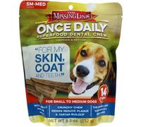 The Missing Link, Once Daily, Superfood Dental Chew, For Small To Medium Dogs, 14 Chews, 8.9 oz (252 g)