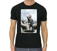 The Mission Mens T-Shirt 1986 Film Movie Poster Robert De NIRO Jeremy Irons Black