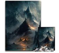 The Misty Mountains Jigsaw Puzzles for Adults 1000 Piece Impossible Jigsaw Puzzles for Adults Brain Teaser Adult Game Family Interactive Activity 1000 PCS(75x50cm)