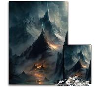 The Misty Mountains Jigsaw Puzzles for Adults 1000 Piece Puzzles for Adults Erfect for Home Decor Birthdays Holidays And Gifts 1000 PCS(38x26cm)