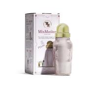 The MixMaster Cocktail Shaker with Strainer and Jigger Measuring Cap - Art Deco Leakproof Glass Drink Mixer for Crafting Cocktails - Innovative Home Bartending Supplies and Accessories - Pink