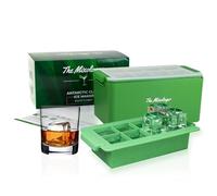 The Mixologer Clear Ice Maker - Antarctic Set of 8 Cube Molds - Craft Ice Maker for Whiskey, Cocktails & Bourbon - Clear Ice Mold, No Distilled Water Needed, Gift for Bartenders & Home Mixologists