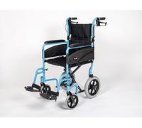 The Mobility Outlet Dash Express: Affordable Quality Foldable Wheelchair, Pastel Blue, Lightweight & Portable, Easy-Fold Travel Chair, Durable, Comfortable, Maneuverable, Ideal for Seniors