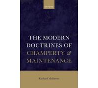 The Modern Doctrines of Champerty and Maintenance