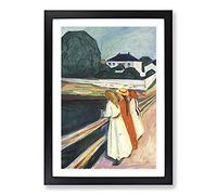 The Modern Eye by Edvard Munch Framed Print | A2 Black Framed Wall Art | Ready to Hang | Modern Nature Picture | Living Room Bedroom Lounge Office