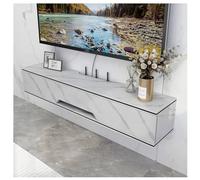 The modern floating TV cabinet console shelf with an upper flap door is designed to enhance your living space while providing ample storage for your media devices. This stylish cabinet not o