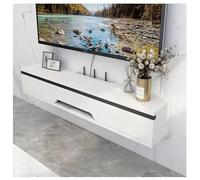 The modern floating TV cabinet console shelf with an upper flap door is designed to enhance your living space while providing ample storage for your media devices. This stylish cabinet not o