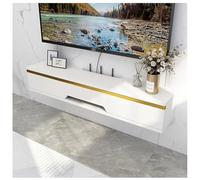 The modern floating TV cabinet console shelf with an upper flap door is designed to enhance your living space while providing ample storage for your media devices. This stylish cabinet not o