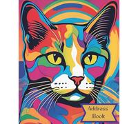 The Modern Moggy Address Book: Psychedelic Cat Lover Gift with A-Z Pages, Birthday Tracker & Notes