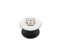 The Molar Bear Dental Assistant Dentist Tooth Pun PopSockets Adhesive PopGrip