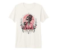 The Mom Skeleton Mama Coffee Happy Mother's Day Premium T-Shirt