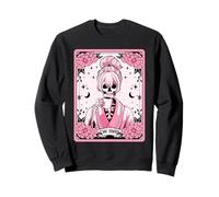 The Mom Tarot Card Skeleton Mama Coffee Lover Mother's Day Sweatshirt