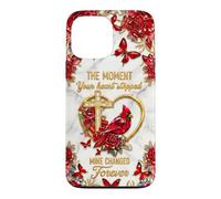 The Moment My Heart Changed Forever Memorial Cardinal Case for iPhone 13 Pro Max