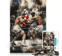 The Moment of Two Boxers Jigsaw Puzzles 1000 Pieces for Teenagers Think Game Peaceful Time Quality Edge Perfect Present (38x52cm)