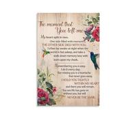 The Moment That You Left Me Poem Canvas Wall Art Posters: Aesthetic Prints for Bedroom, Dorm Room Decor 16x24inch(40x60cm)