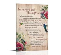 The Moment That You Left Me Poem Canvas Wall Art Posters: Aesthetic Prints for Bedroom, Dorm Room Decor 08x12inch(20x30cm)