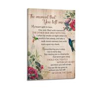 The Moment That You Left Me PoemCover Poster Art Canvas Gift for Friends Or for Your Own Use Bedroom Living Room Decoration AestheticFrame-style 08x12inch(20x30cm)