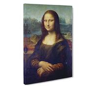 The Mona Lisa By Leonardo Da Vinci Canvas Print | Gallery Wrapped 30mm Frame Wall Art | 30x20 inches | Ready to Hang | Classic Picture | Living Room Bedroom Lounge Office