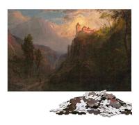 The Monastery of San Pedro JigsawPuzzle 1000 Pieces for Adults Paper Puzzles Challenging Brain Teaser for Teenagers Family Game Night Fun 1000 PCS(38x26cm)