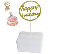 the Money Cake, Money Cake Pull Out Kit Includes 1 Money Box 20 Transparent Bag Connected Pocket, and Cake Topper for Birthday Party